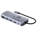 Unitek Aktywny Hub USB C 10 Gbps kieszeń M2 HDMI PD 100W
