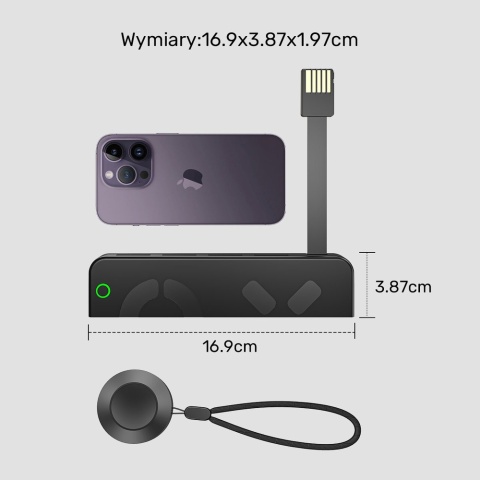 Unitek Czytnik 4 kart Nintendo Switch z pilotem kompaktowy