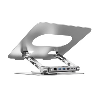 Unitek D1109B01 podstawka pod laptop z hubem USB-C 4K PD 100W obrotowa