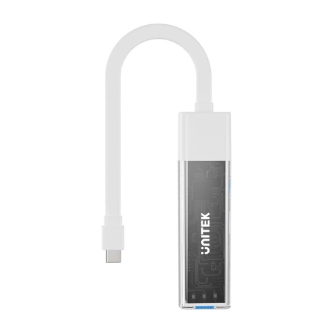 Unitek Hub H1319A dwukierunkowy USB-C USB-A 4x USB-A 5Gbps biały