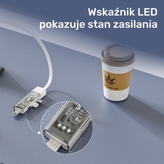 Unitek Hub USB H1319 4x USB A 5Gbps dwukierunkowy kompaktowy różowy