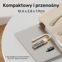 Unitek Hub USB H1319 4x USB A 5Gbps dwukierunkowy kompaktowy różowy