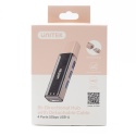 Unitek Hub USB H1319 4x USB A 5Gbps dwukierunkowy kompaktowy różowy