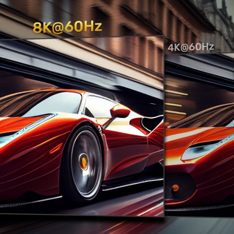 Unitek Kabel HDMI 2.1 8K 60Hz 1m czarny wydajny do gier