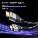 Unitek Kabel HDMI 2.1 8K 60Hz 3m czarny wydajny 48Gbps