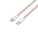 Unitek Kabel zwijany magnetycznie USB C PD 100W 1m różowy nylonowy