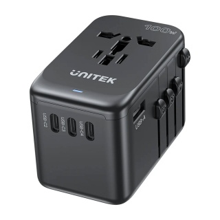 Unitek Ładowarka podróżna PD 100W wydajna uniwersalna 5x USB C