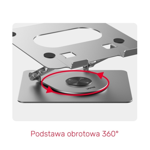 Unitek OT180SL Podstawka pod laptopa 10-16 cali obrotowa 360 regulowana