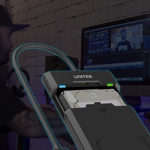 Unitek Obudowa Y-3036A USB-C SATA 2.5 HDD SSD UASP 5Gbps kompaktowa