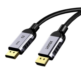 Unitek Przewód DisplayPort 2.1 3m 8K 120Hz kabel gamingowy 80Gbps