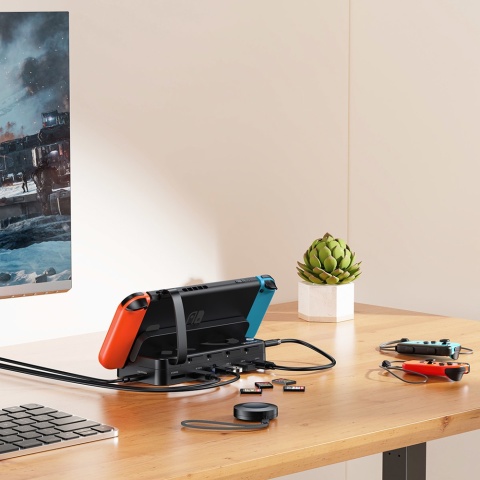 Unitek Stacja dokująca Nintendo Switch G1002F01 z pilotem HDMI 4K Ethernet