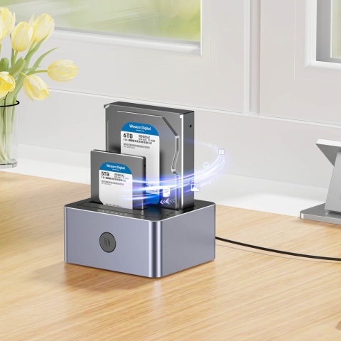 Unitek Stacja klonująca dysków 2x SATA USB-C 10Gbps szybka kieszeń SSD HDD