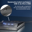 Unitek T1037A01 Nagrywarka zewnętrzna DVD CD hub USB 5Gbps czytnik SD