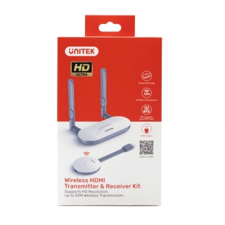 Unitek V1183A01 Bezprzewodowy nadajnik odbiornik HDMI 50m FHD 60Hz