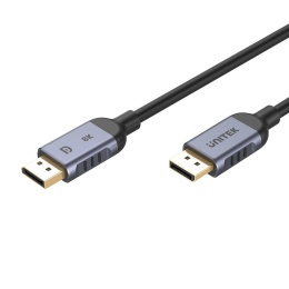 Unitek kabel DisplayPort 1.4 1m 8K 60Hz 4K 240Hz HDR DSC 32Gbps solidny
