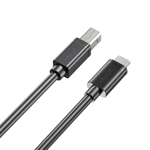 Unitek kabel USB C na USB B 2.0 1m czarny do drukarki solidny