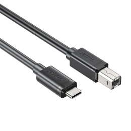 Unitek kabel USB C na USB B 3m czarny trwały USB 2.0