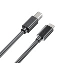 Unitek kabel do drukarki USB C na USB B 2.0 5m czarny wytrzymały