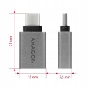 AXAGON RUCM-AFA Adapter USB-C na USB-A USB 3.1 Gen2 10 Gbps aluminiowy