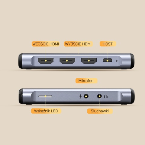 Karta przechwytująca Unitek 4K 60Hz wydajna do streamingu USB C