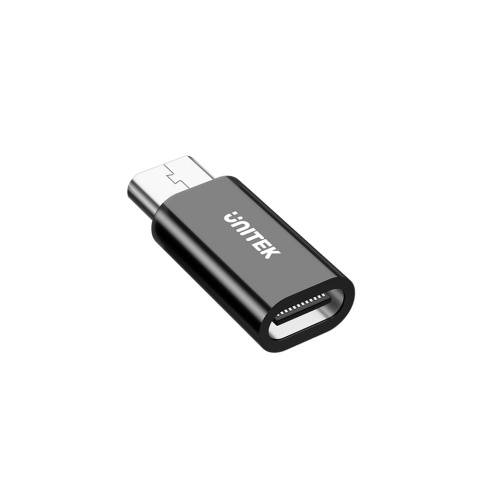 Unitek Adapter A1050ABK03 USB C do Micro USB kompaktowy czarny USB 2.0