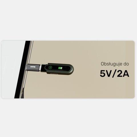 Unitek Adapter A1050ABK03 USB C do Micro USB kompaktowy czarny USB 2.0