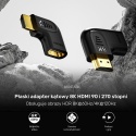 Unitek Adapter HDMI 8K 90 i 270 stopni płaski kątowy kompaktowy