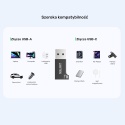 Unitek Adapter USB-A do USB-C 10Gbps czarny kompaktowy