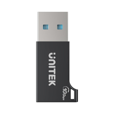Unitek Adapter USB-A do USB-C 10Gbps czarny kompaktowy