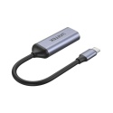 Unitek Adapter USB C na HDMI 2.1 8K 60Hz szary aluminium 15cm lekki