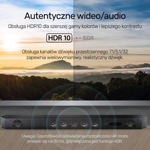 Unitek Adapter USB C na HDMI 2.1 8K 60Hz szary aluminium 15cm lekki