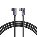 Unitek C14147ABK01 kabel USB-C PD 100W 90 stopni 0,5m wytrzymały