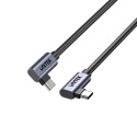 Unitek C14147ABK01 kabel USB-C PD 100W 90 stopni 0,5m wytrzymały