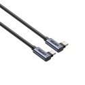 Unitek C14147ABK01 kabel USB-C PD 100W 90 stopni 0,5m wytrzymały
