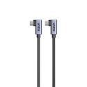 Unitek C14147ABK01 kabel USB-C PD 100W 90 stopni 0,5m wytrzymały