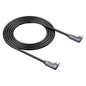 Unitek C14147ABK01 kabel USB-C PD 100W 90 stopni 0,5m wytrzymały
