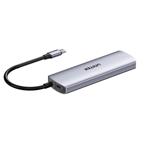 Unitek Hub 4w1 USB-C H1112D 10 Gbps 2x USB-A 2x USB-C kompaktowy