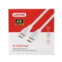 Unitek Kabel HDMI 2.0 4K 3M biały wydajny 18Gbps
