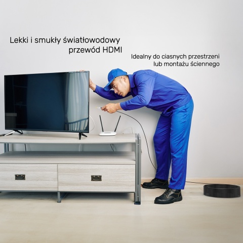 Unitek Kabel optyczny HDMI 2.0 AOC 4K 60Hz 100m światłowodowy profesjonalny