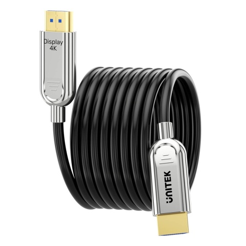 Unitek Kabel optyczny HDMI 2.0 AOC 70 m światłowodowy 4K 60Hz smukły
