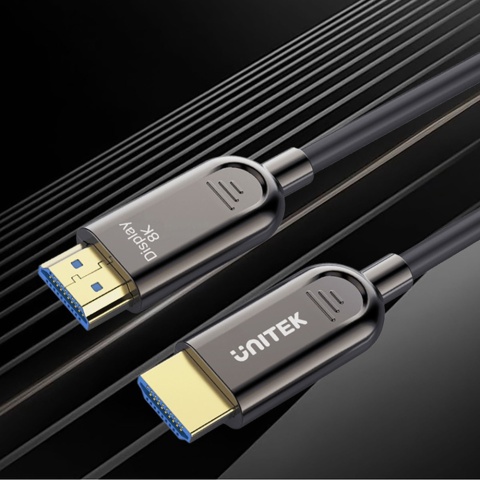 Unitek Kabel optyczny HDMI 2.1 AOC 3m światłowodowy 8K 4K120Hz wydajny