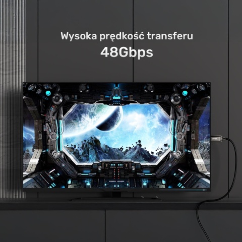 Unitek Kabel optyczny HDMI 2.1 AOC 3m światłowodowy 8K 4K120Hz wydajny