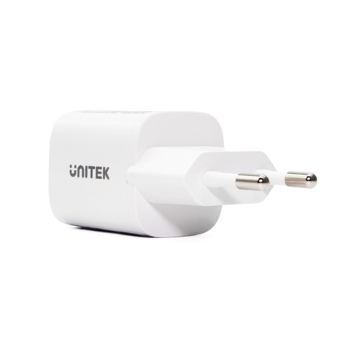 Unitek Ładowarka sieciowa 33W USB C USB A PD QC szybka kompaktowa biała