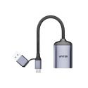 Unitek R1018E01 Czytnik kart 2w1 SD4.0 Micro SD4.0 USB-C USB-A szybki