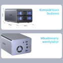 Unitek S1308B01 Obudowa RAID 2.5 3.5 USB C 5Gbps 40TB