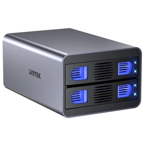 Unitek S1308B01 Obudowa RAID 2.5 3.5 USB C 5Gbps 40TB