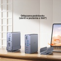 Unitek Stacja dokująca D1135 DisplayLink 3x4K USB-C 100W wydajna kompaktowa
