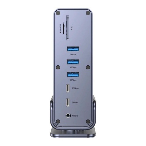 Unitek Stacja dokująca D1135 DisplayLink 3x4K USB-C 100W wydajna kompaktowa