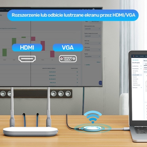 Unitek V1183B01 bezprzewodowy nadajnik HDMI