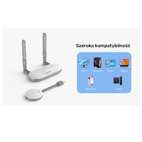 Unitek V1183B01 bezprzewodowy nadajnik HDMI